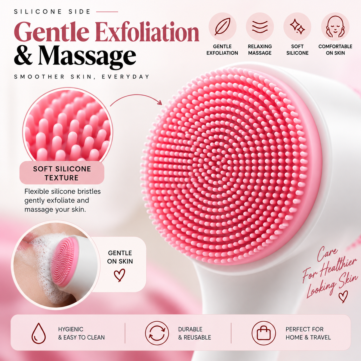 2-in-1 Double-Sided Facial Cleansing & Massage Brush